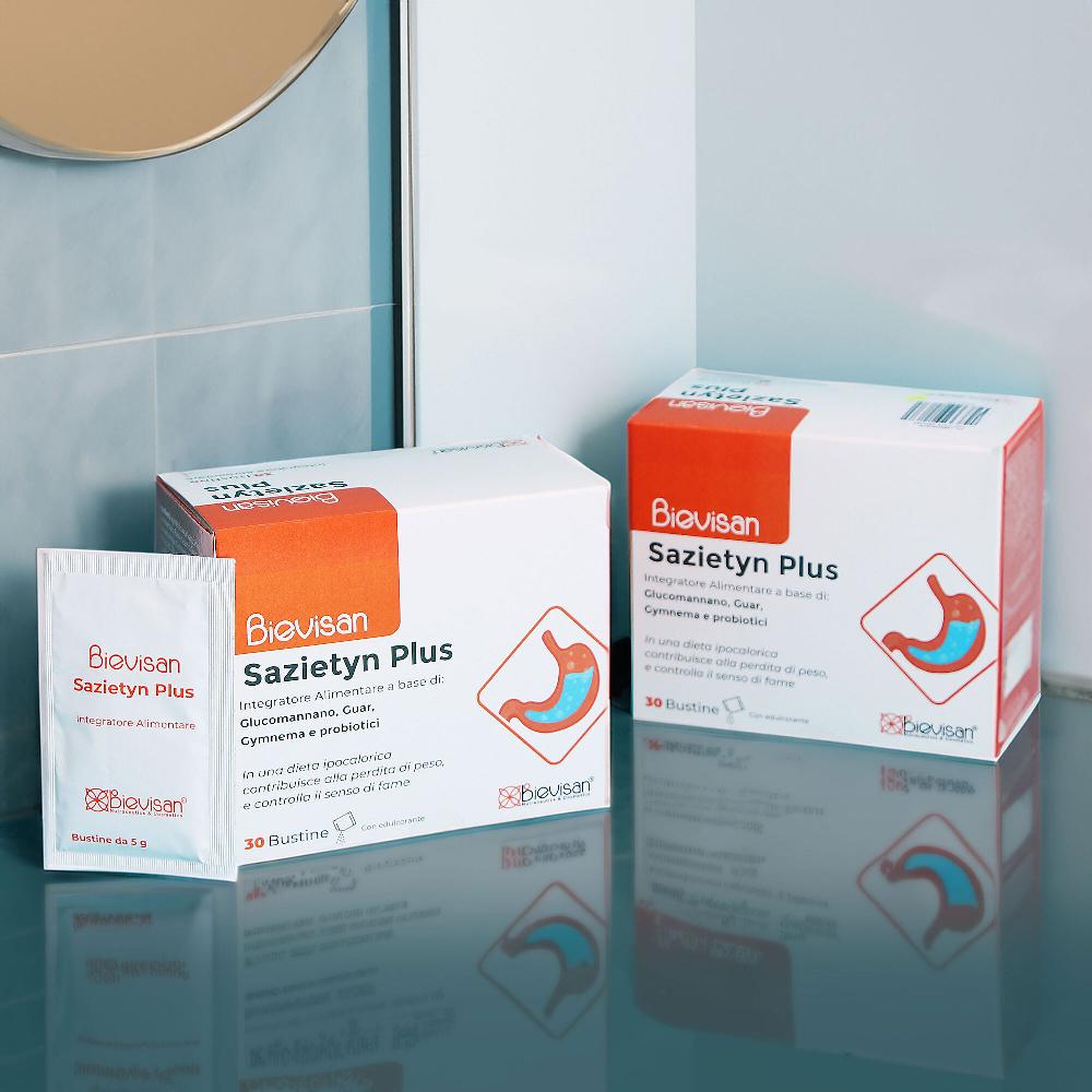 QVC Bievisan Sazietyn Plus Integratore alimentare 60 bustine Officina
