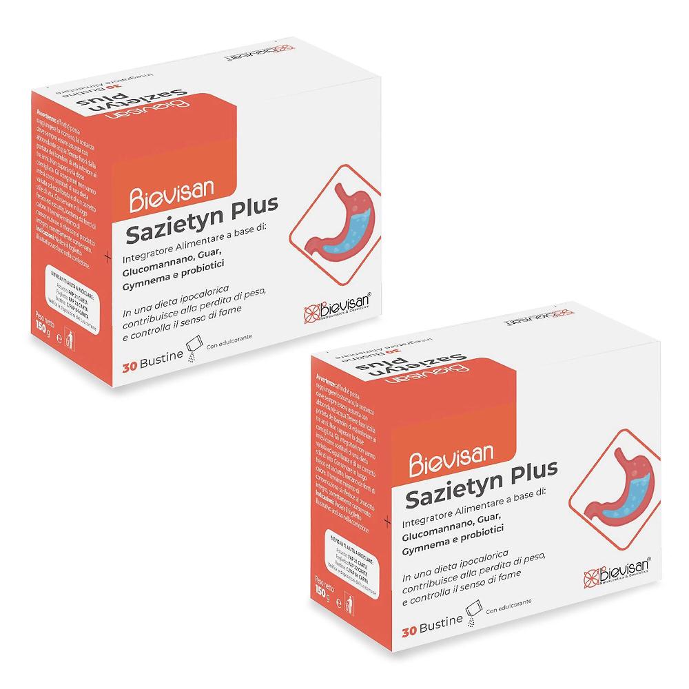 QVC Bievisan Sazietyn Plus Integratore alimentare 60 bustine Officina