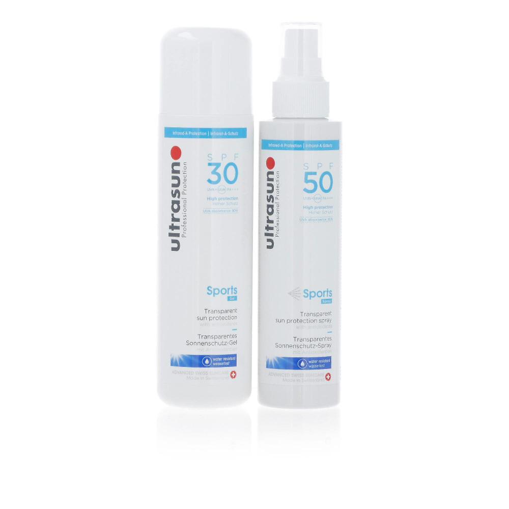QVC Ultrasun Gel solare Sports SPF30 + spray Sports SPF50 Promozione