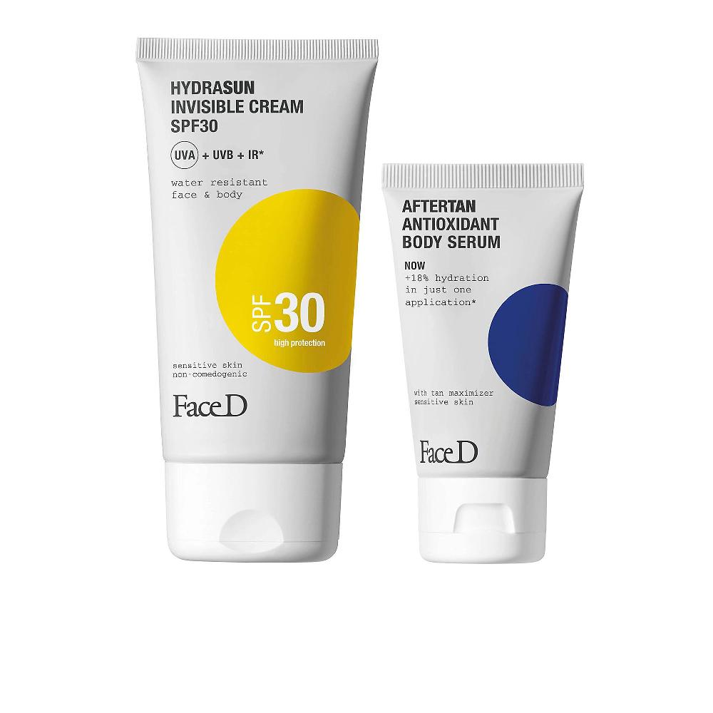 QVC Face-D Crema solare viso corpo Hydrasun SPF30 + siero doposole Soddisfazione Garantita