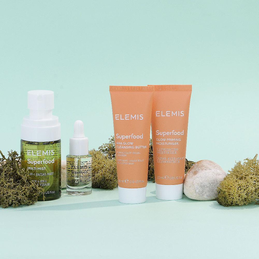 QVC Elemis Kit Superfood balsamo +crema+olio+spray Consegna Veloce
