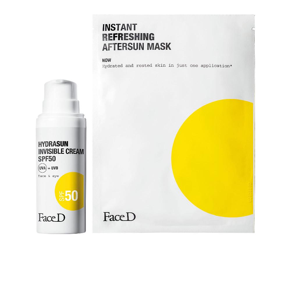QVC Face-D Crema solare viso Hydrasun SPF50 + maschera doposole Enormi sconti