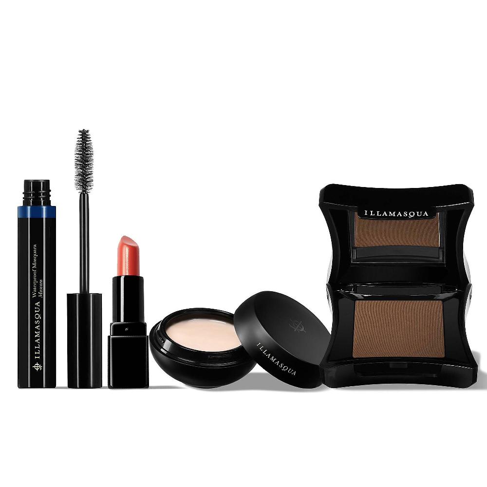 QVC Illamasqua Kit make-up: primer cipria mascara e rossetto Esporta salva