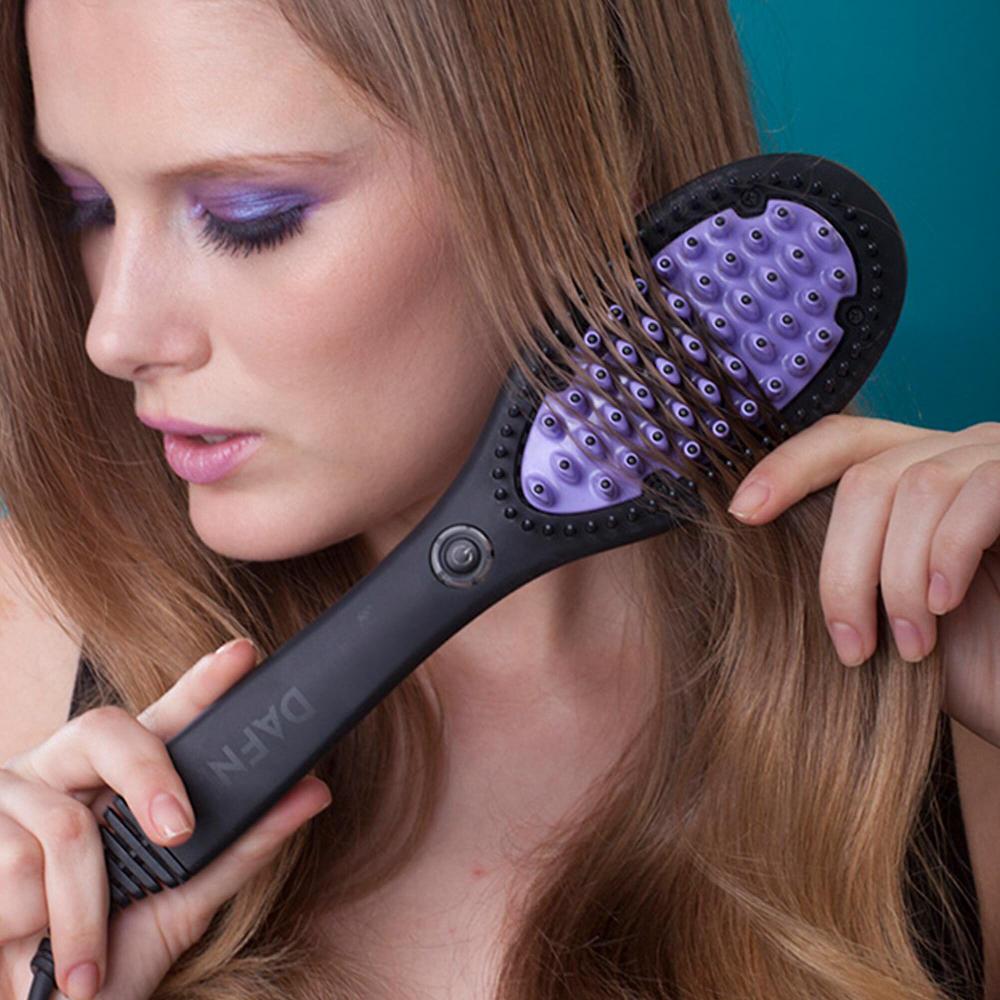 QVC DAFNI Spazzola riscaldata lisciante rivestita in ceramica con supporto Acquista Ora