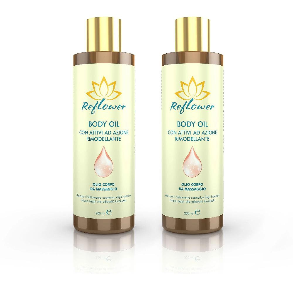 QVC Reflower 2 olii corpo a scelta Rimodellante Drenante Tonificante Offerta esclusiva