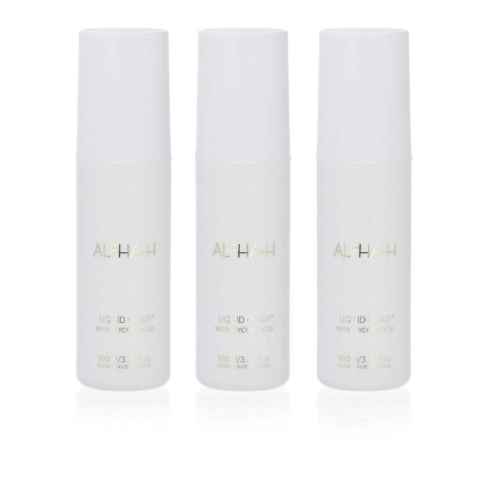 QVC Alpha - H Liquid Gold Trio 3 trattamenti all'acido glicolico Discount Store per i nuovi prodotti