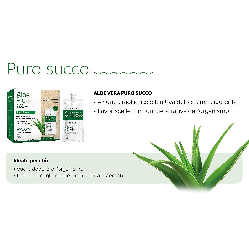QVC PromoPharma Aloe Più Puro Succo Integratore alimentare (20x50 ml) Sconti questo mese