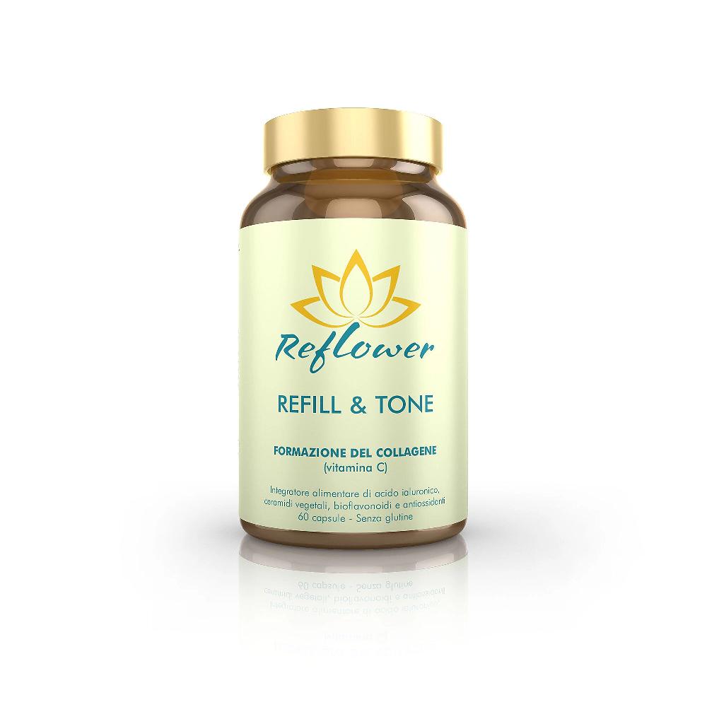 QVC Reflower Refill & Tone integrat. alimentare (60 cps) Nuovo