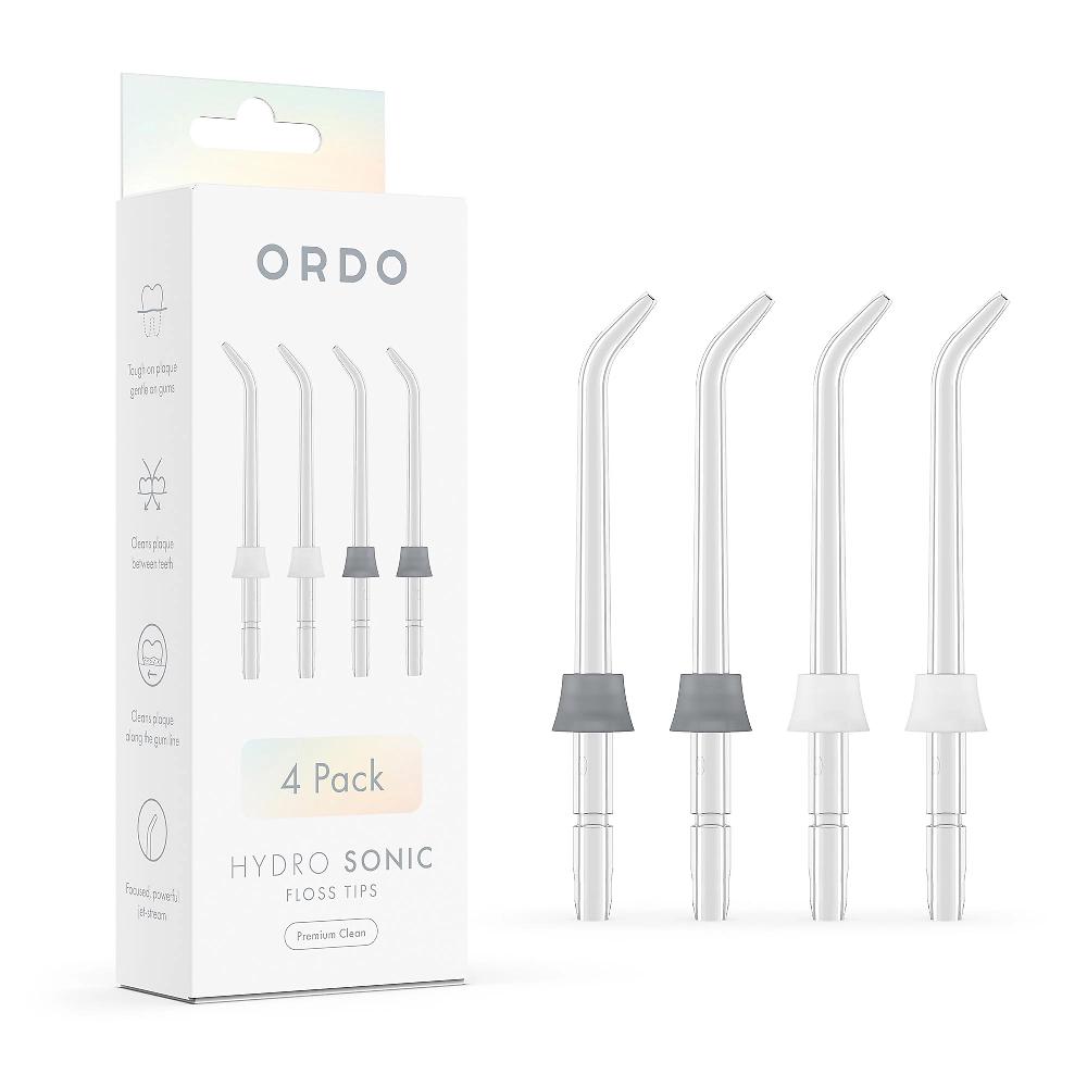QVC ORDO Premium Flosser Tips 4 punte di ricambio per idropulsore Qualità