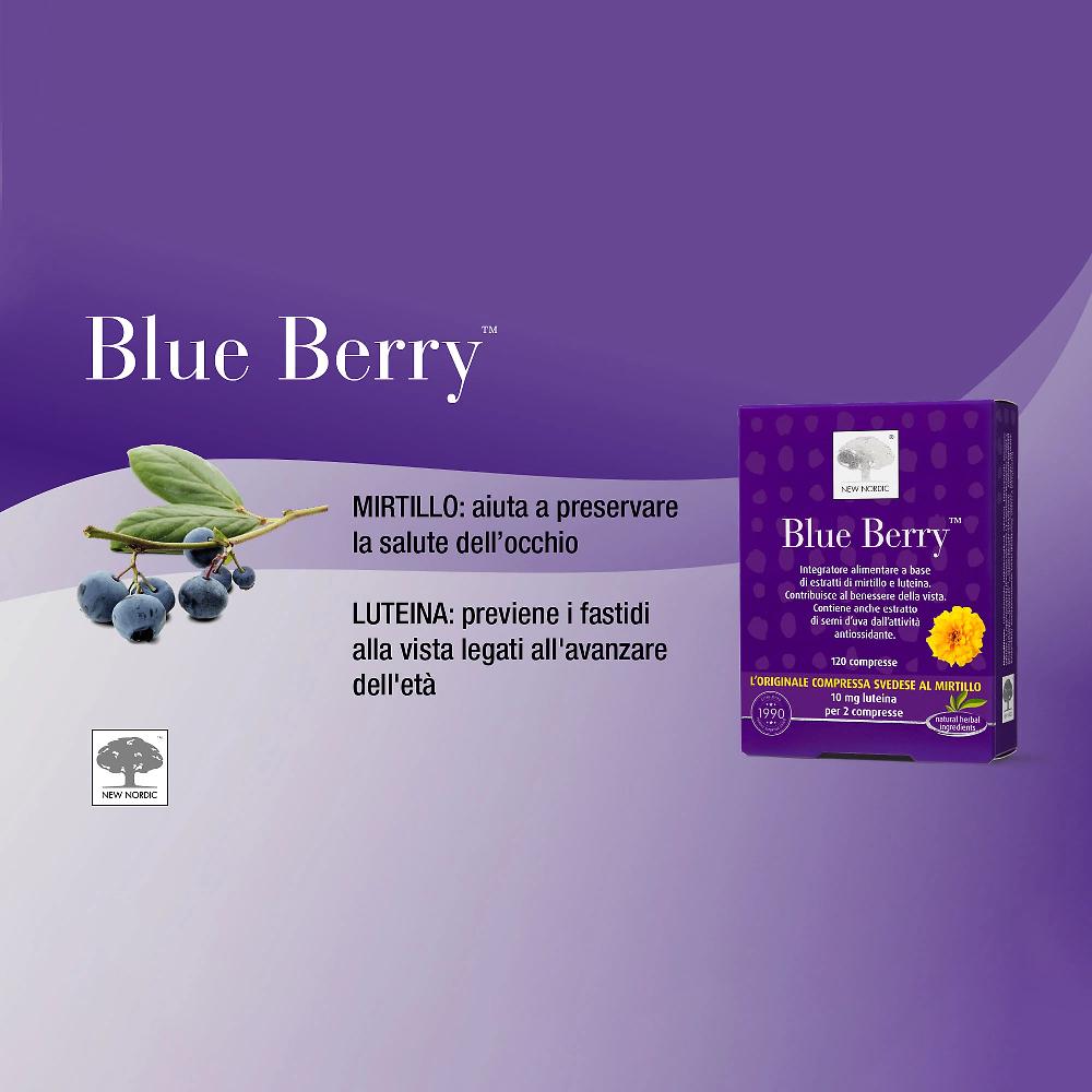QVC New Nordic Blue Berry benessere vista Integratore alimentare (120cpr) Offerta