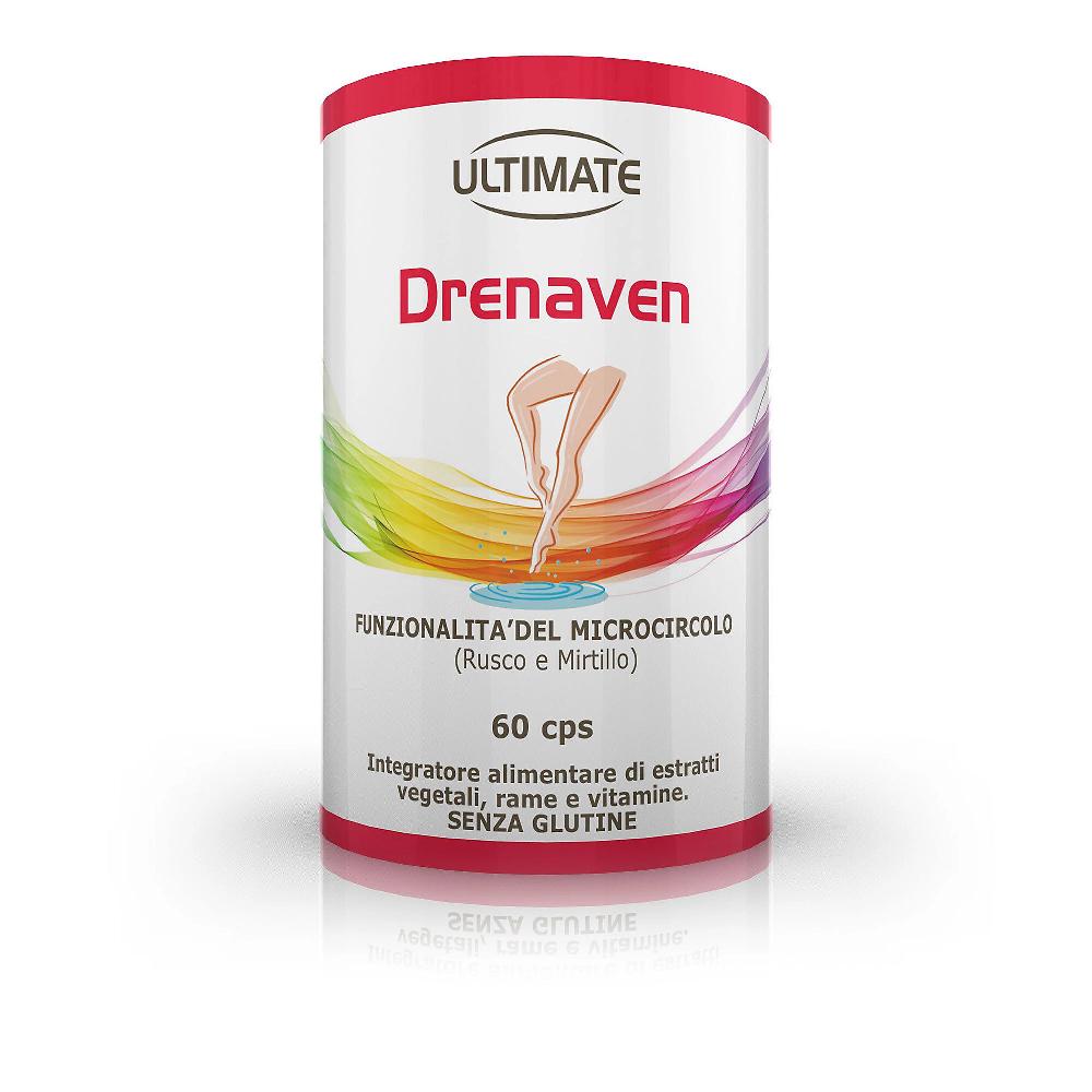 QVC Ultimate Drenaven Integratore per la funzionalità del microcircolo 60cp Online Outlet