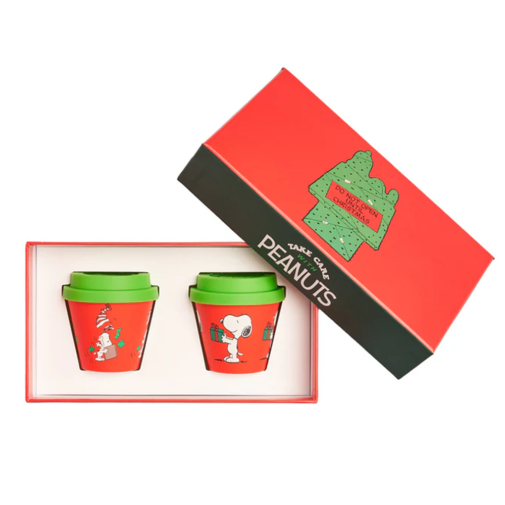 ﻿Sbam Design Set due tazzine espresso Snoopy in Recycled Pet Promozione
