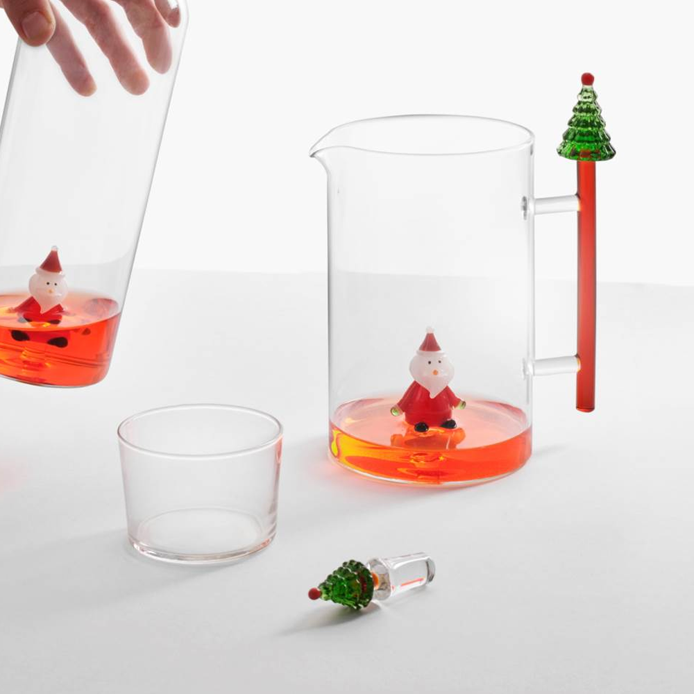 Sbam Design Brocca di vetro – Babbo Natale Convenienza
