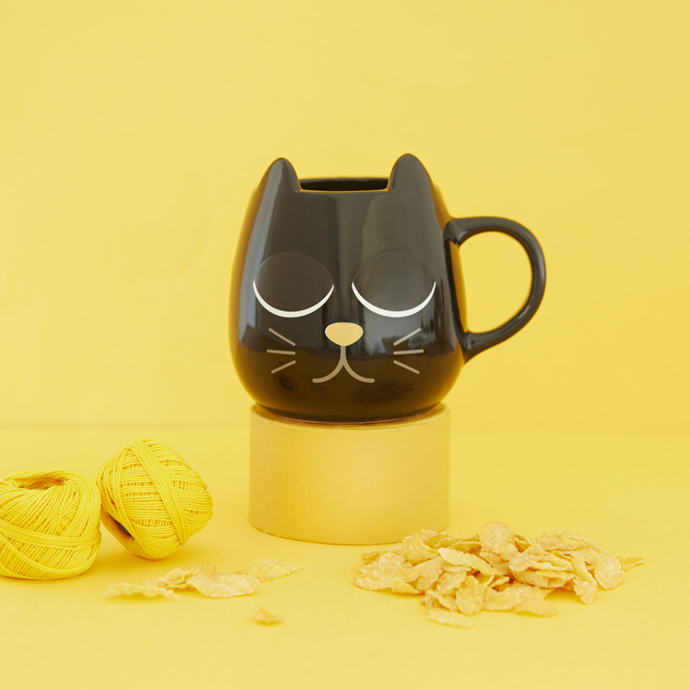 Sbam Design Tazza Magica Gatto nero Vendita Economica