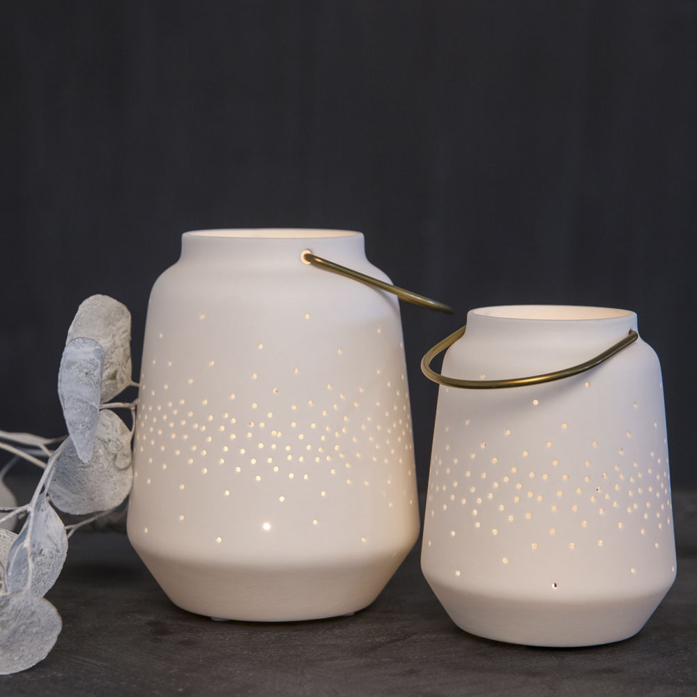 Sbam Design Lanterna luminosa in ceramica Italy