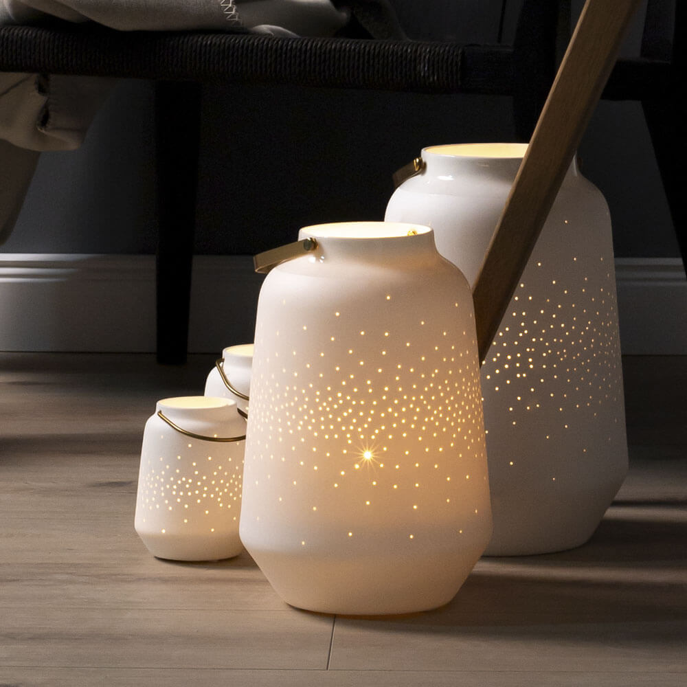 Sbam Design Lanterna luminosa in ceramica Italy