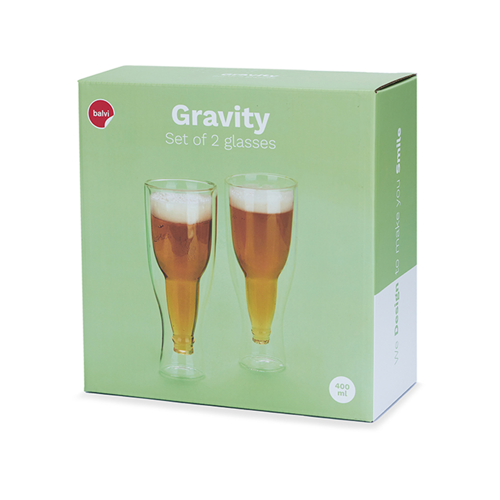 Sbam Design Set 2 bicchieri birra Gravity Negozi Online