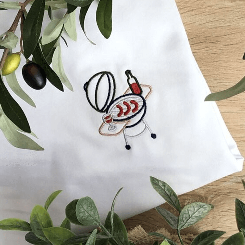 Sbam Design T-Shirt ricamata – BBQ