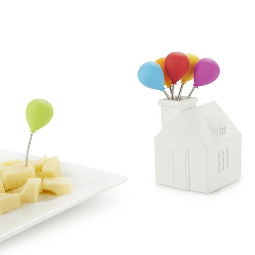 Sbam Design Set di 6 forchettine da aperitivo – House balloon Saldi Di Fabbrica