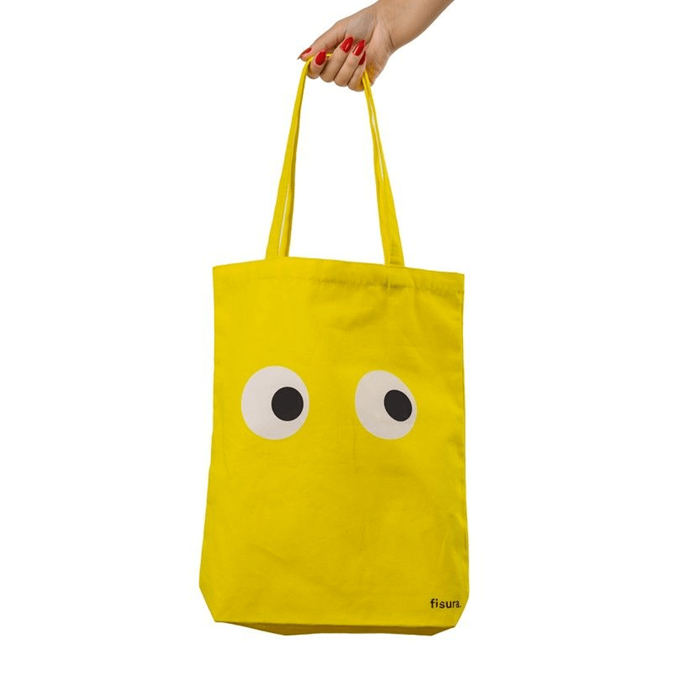 Sbam Design Tote bag in cotone “Eyes” Negozi Online