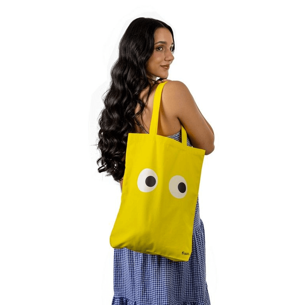 Sbam Design Tote bag in cotone “Eyes” Negozi Online