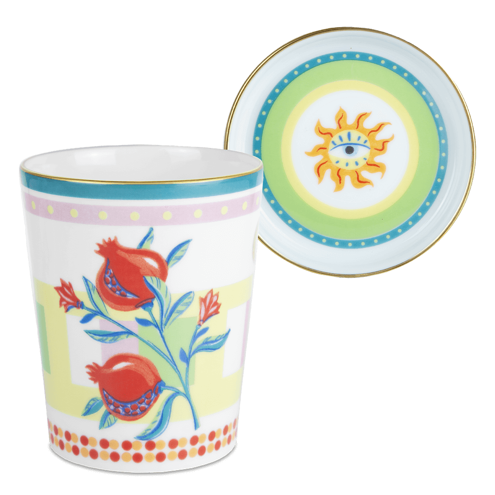 Sbam Design Tazza con piattino/coperchio Prezzo Ridotto