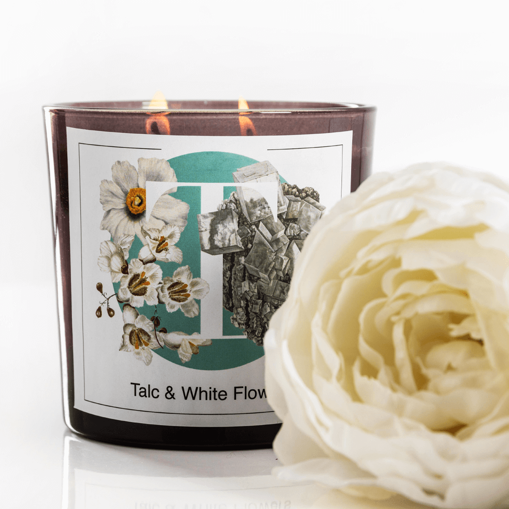 Sbam Design Candela profumata – T – Talc & White Flowers Sottocosto