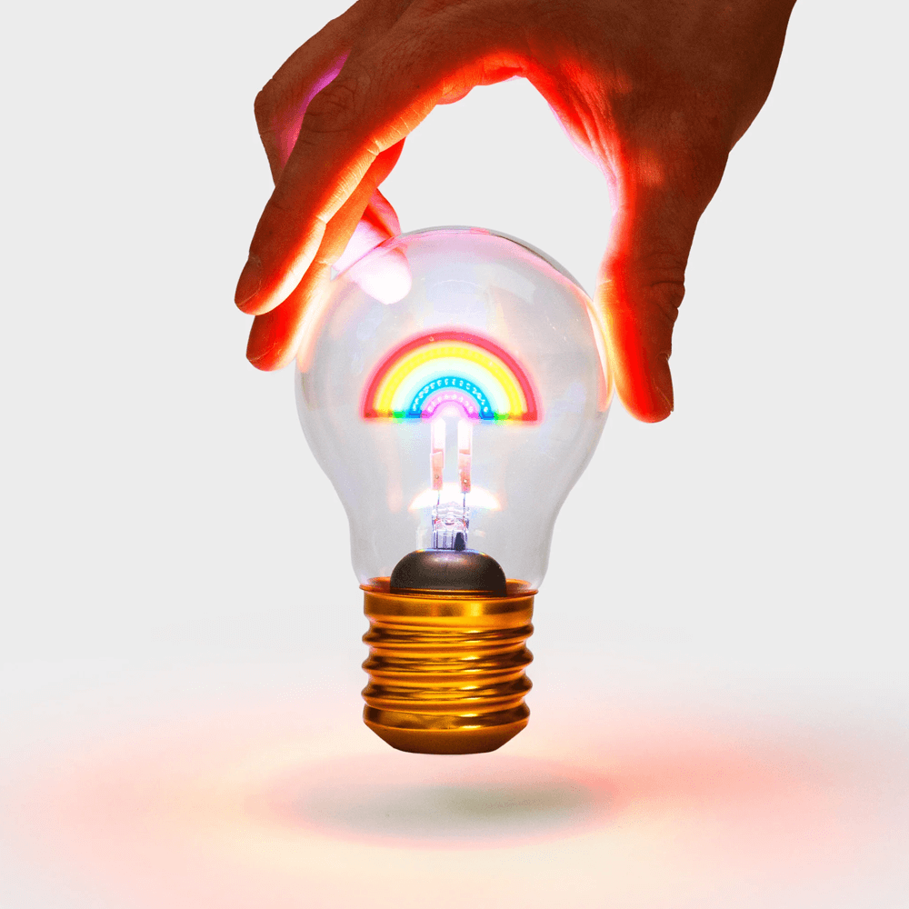 Sbam Design Piccola lampadina da tavolo ricaricabile – rainbow Hotsell