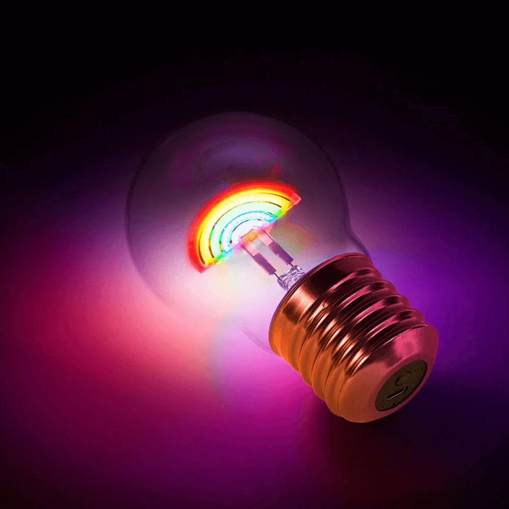 Sbam Design Piccola lampadina da tavolo ricaricabile – rainbow Hotsell