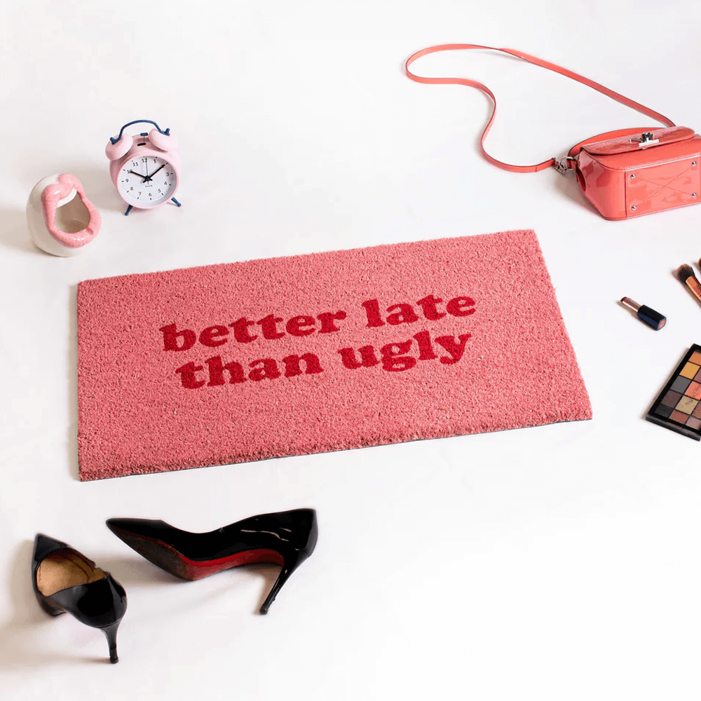 Sbam Design Zerbino rettangolare – Better late that ugly In Saldo