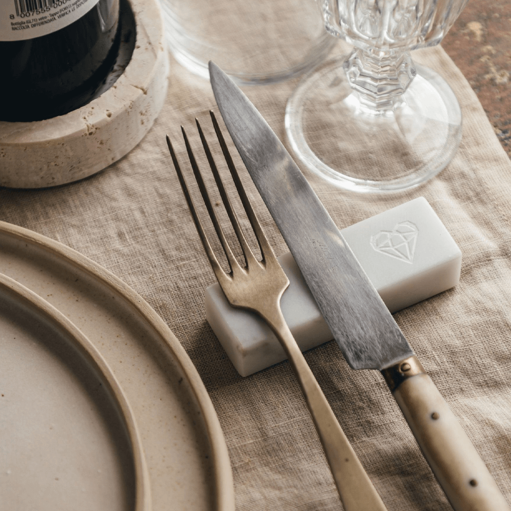 Sbam Design Set 6 poggia posate in marmo Moda