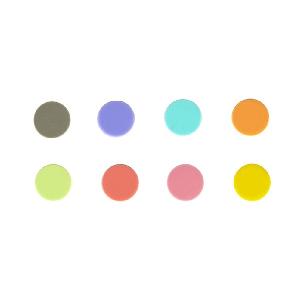 Sbam Design Set di 8 stickers segna bicchieri – Pois colorati 2025