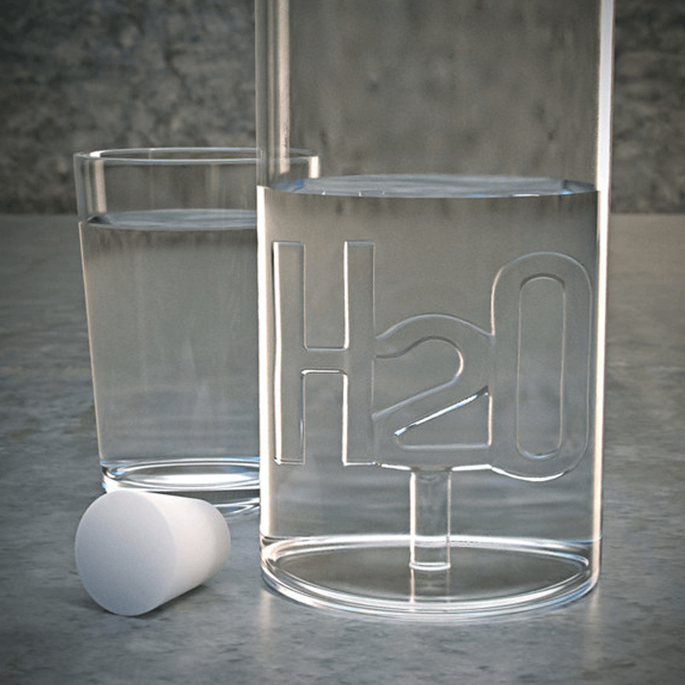Sbam Design Bottiglia di vetro – H2O Italia