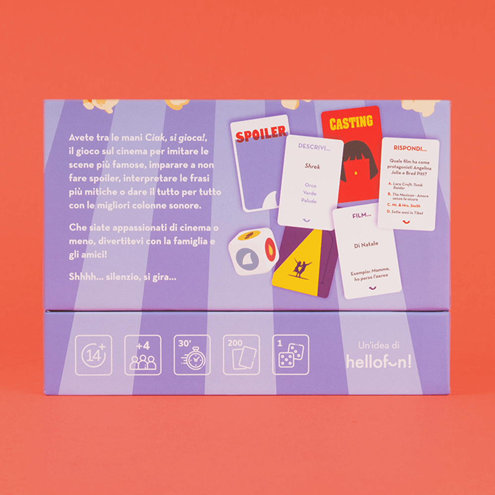 Sbam Design Ciak si gioca – Gioco di Carte 14+ Shopping Online