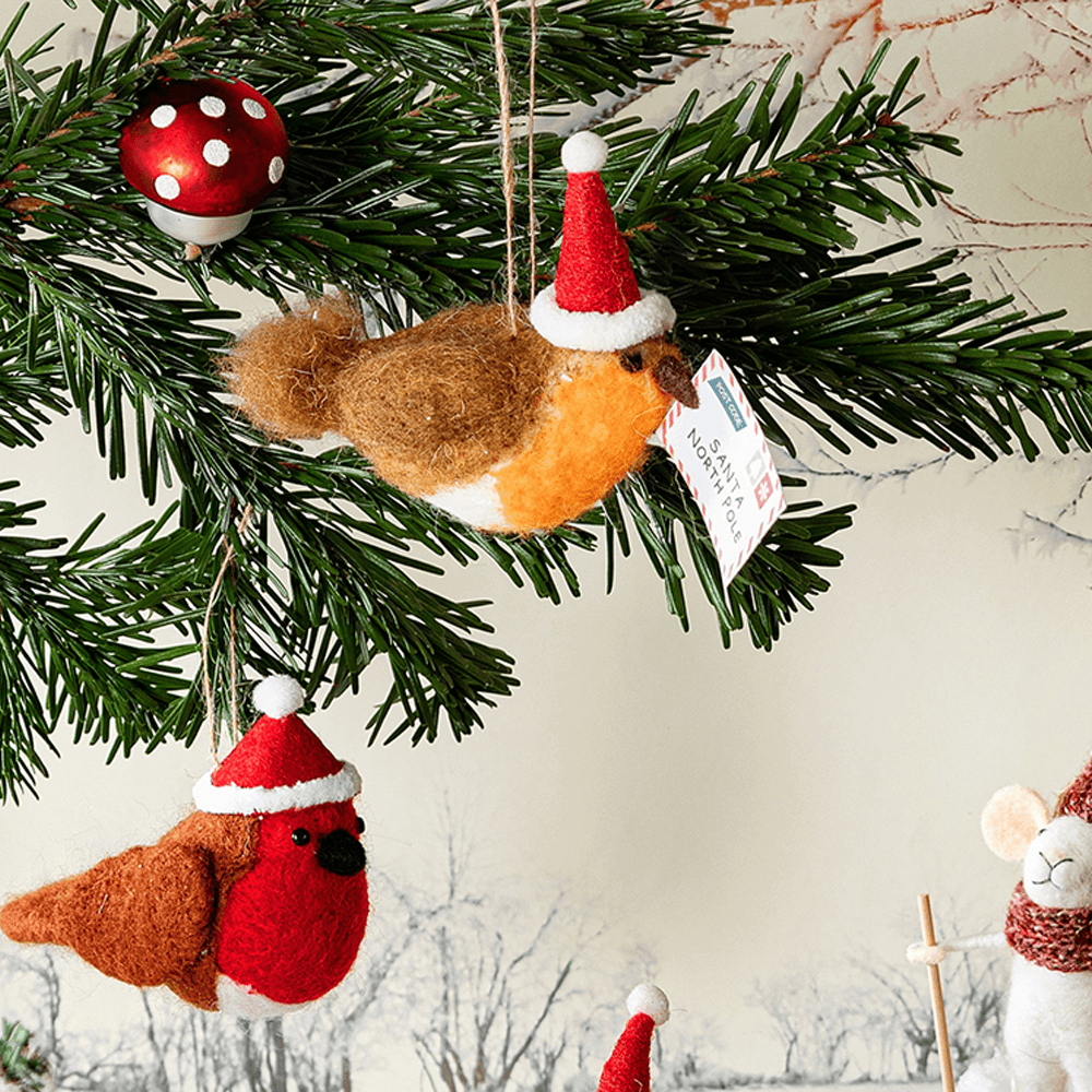 Sbam Design Uccellino di Natale in feltro con letterina Outlet