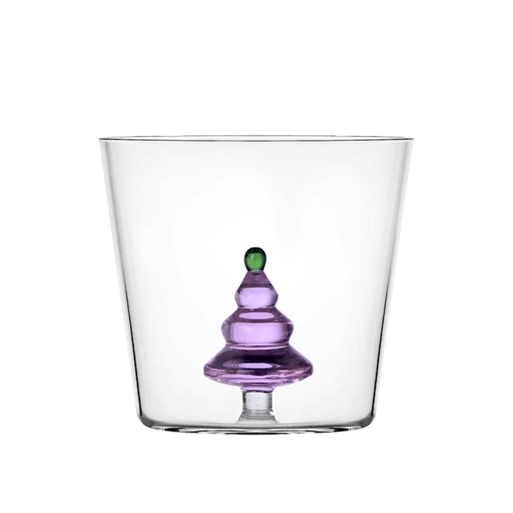 Sbam Design Bicchiere di vetro – Alberi di Natale colorati In Saldo