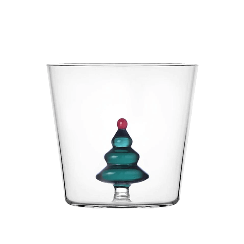 Sbam Design Bicchiere di vetro – Alberi di Natale colorati In Saldo