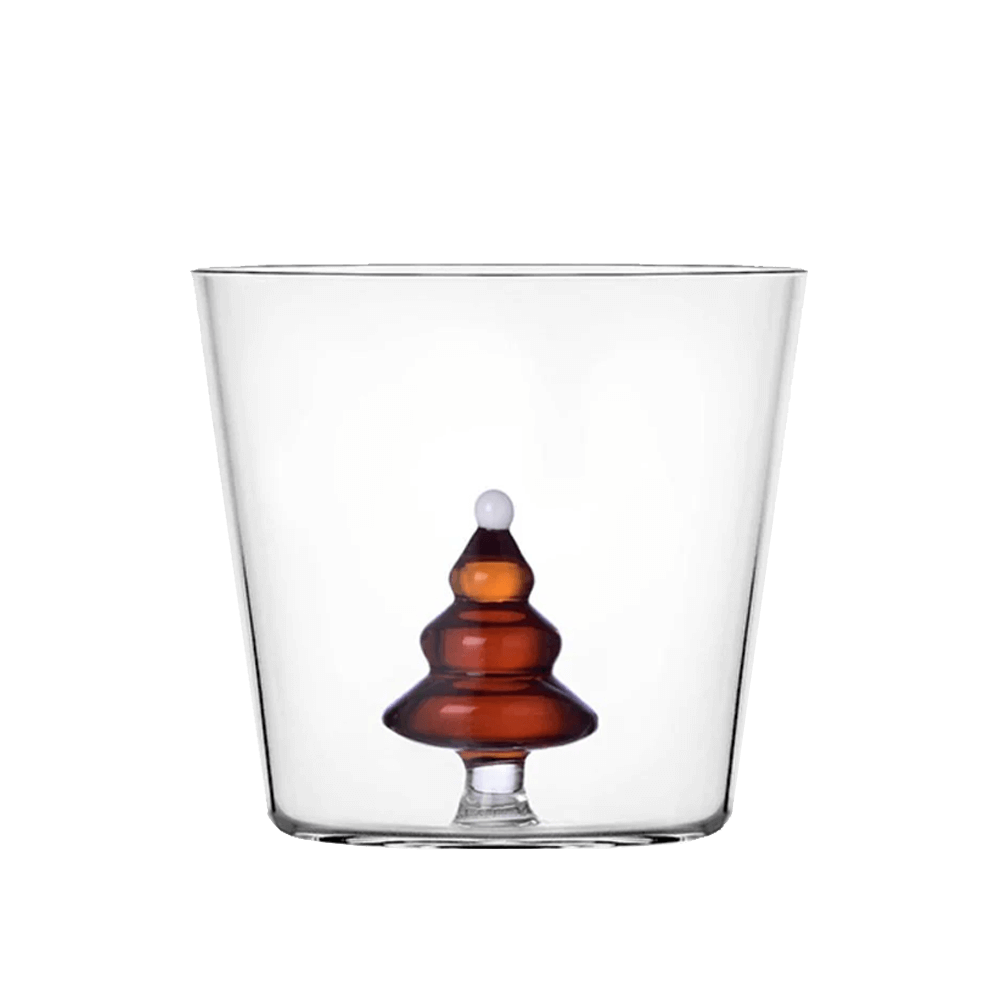 Sbam Design Bicchiere di vetro – Alberi di Natale colorati In Saldo
