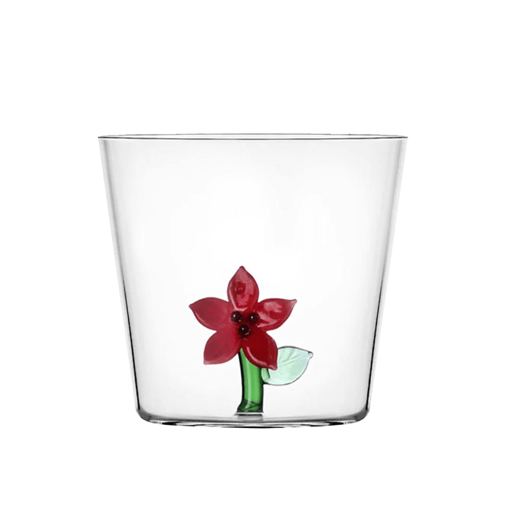 Sbam Design Bicchiere di vetro – Flowers 2025