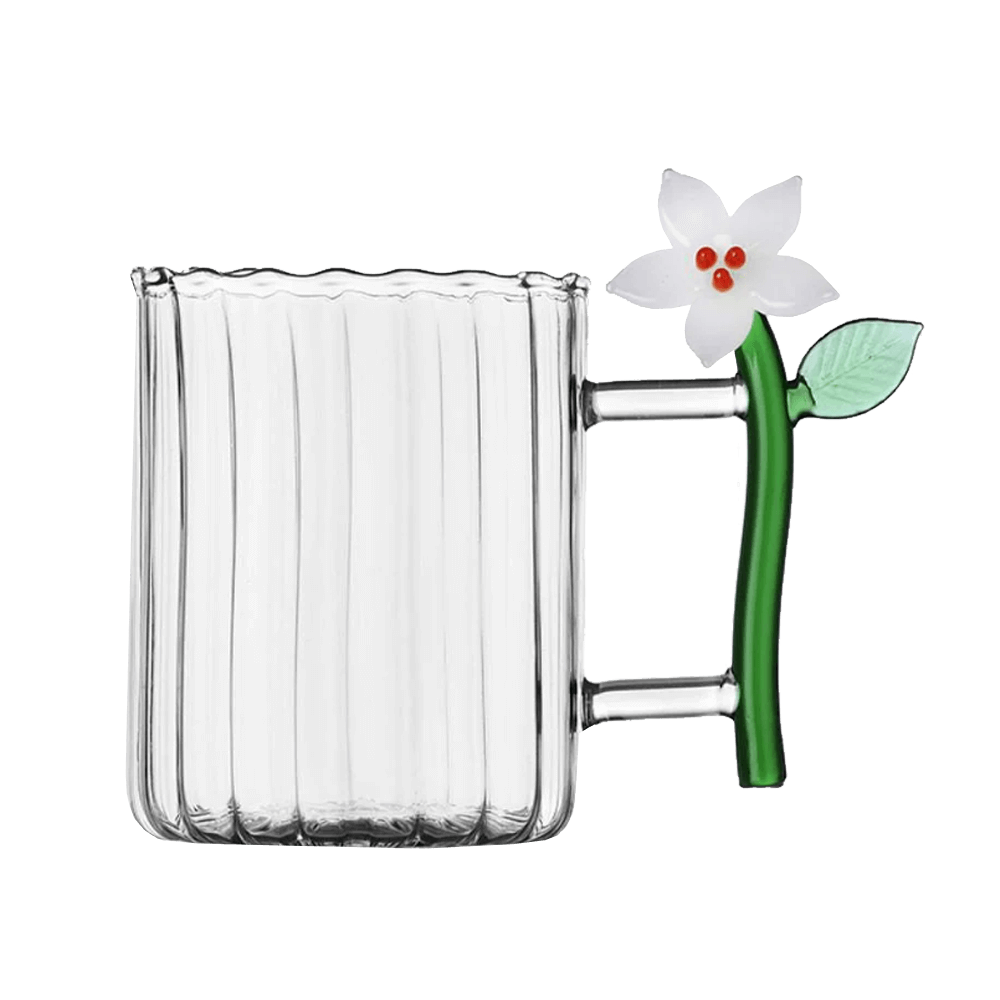 Sbam Design Tazza in vetro – Christmas Flowers Italia