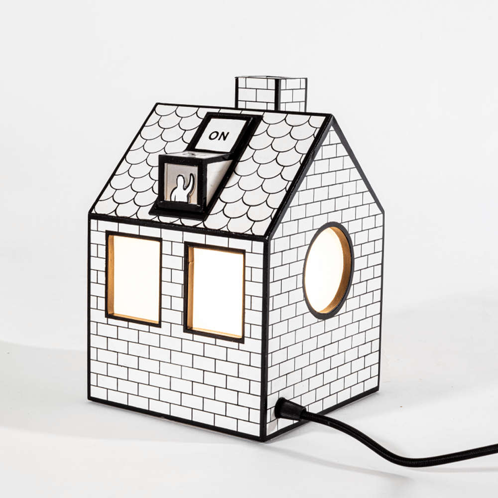 Sbam Design On Off Lamp – Lampada da tavolo in carta riciclata Prezzo Ridotto
