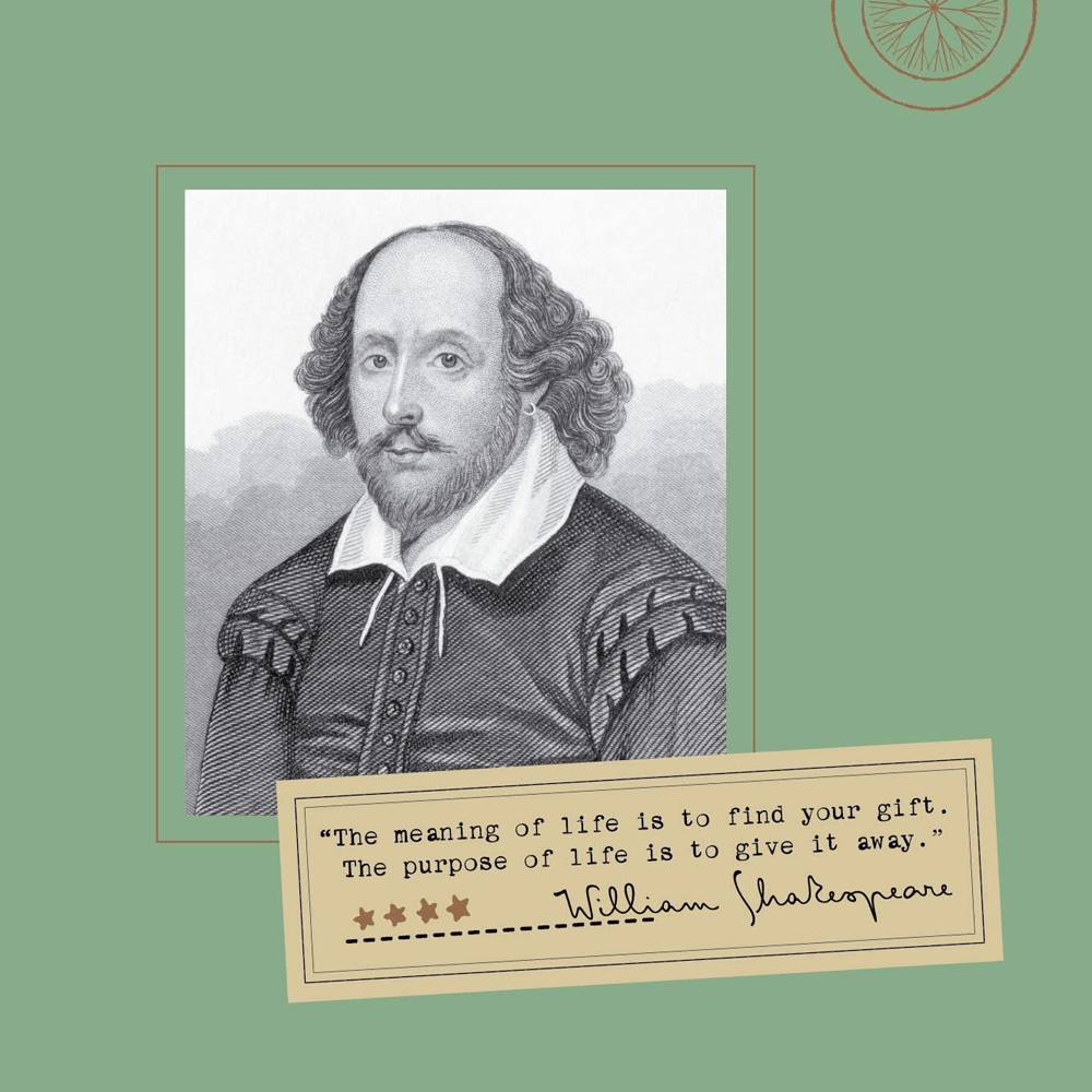 Sbam Design Candela in scatola di latta – library William Shakespeare Presa