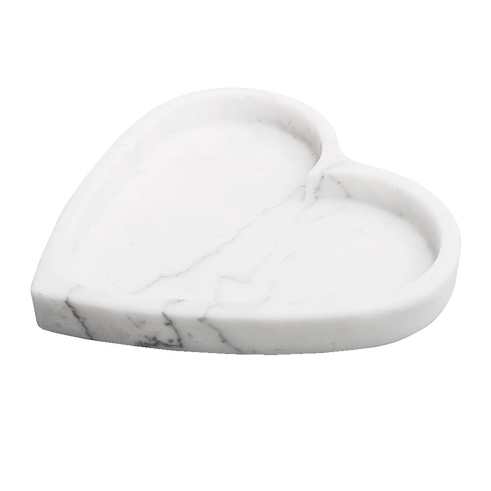 Sbam Design Contenitore a cuore in marmo bianco di carrara Online