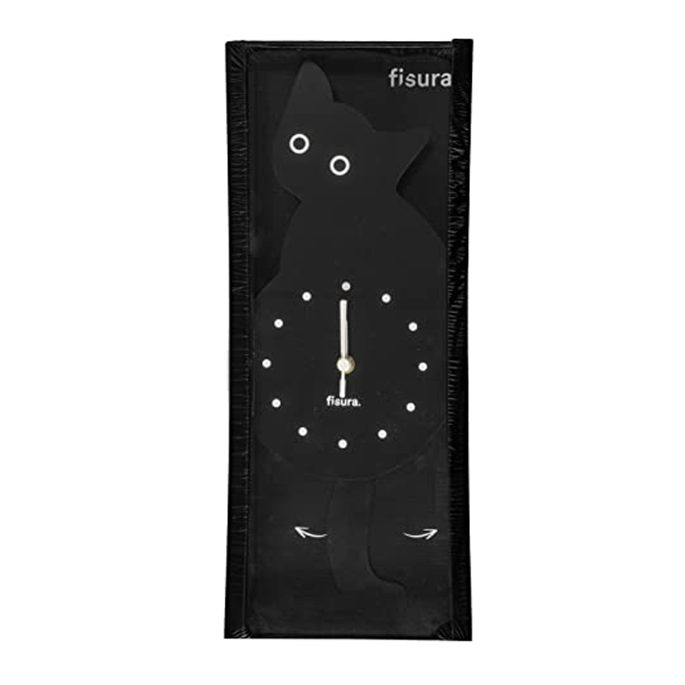 Sbam Design Orologio da parete – Gatto nero Spedizione Gratuita