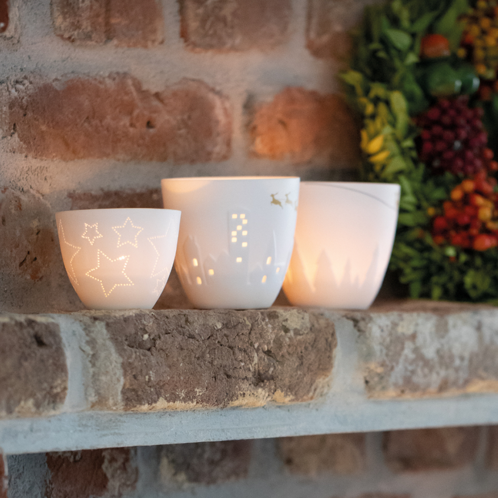 Sbam Design Porta candela in porcellana – slitta babbo natale Shopping Online