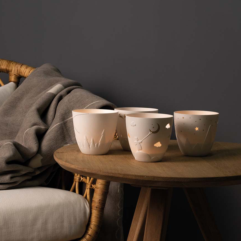 Sbam Design Porta candela in porcellana – slitta babbo natale Shopping Online
