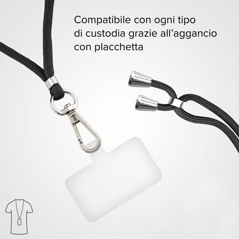 Sbam Design Cordino per cellulare universale regolabile – monocolore Pezzi Unici