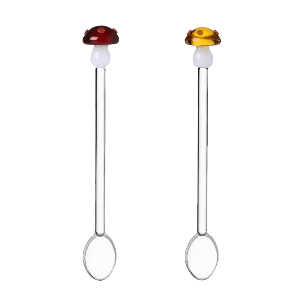 Sbam Design Cucchiaini in vetro – Funghetti verdi Consegna Veloce