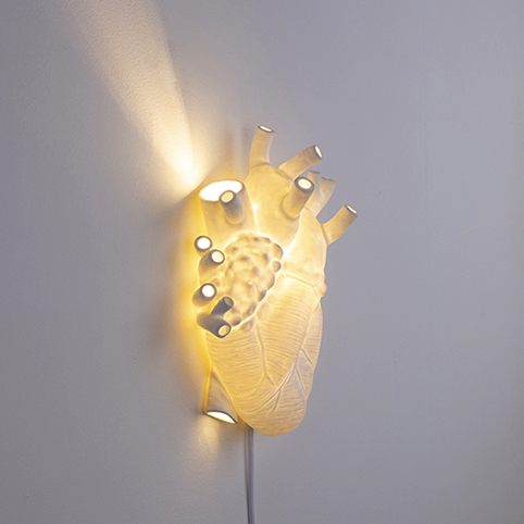 Sbam Design Lampada applique – Heart Lamp In Linea