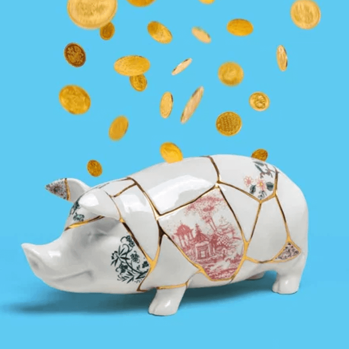 Sbam Design Salvadanaio in porcellana – Kintsugi piggy bank Promozione Limitata